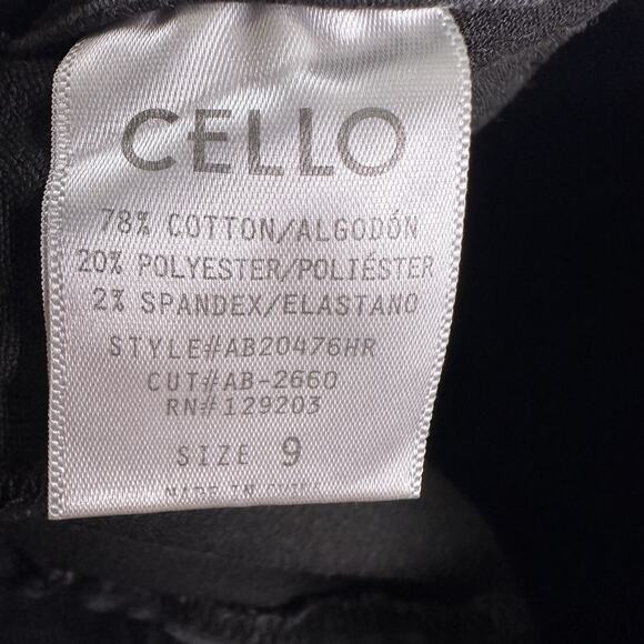 Cello Jeans Women’s Size 9 Skinny Ankle High Rise Jeggings Black Stretch - Picture 14 of 15